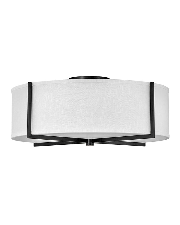 Axis Off White Semi-Flush Mount Ceiling Light by Hinkley