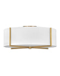 Axis Off White Flush Mount Ceiling Light by Hinkley