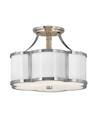 Buy polished-nickel Chance Flush Mount Ceiling Light by Hinkley