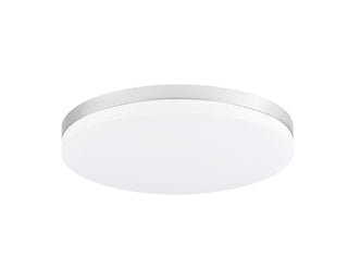 Buy painted-silver-with-white-acrylic-glass Xelan Flush Mount Ceiling Light by Matteo Lighting
