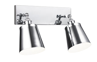 Buy chrome-with-chrome-glass Kinsley Sconce by Matteo Lighting
