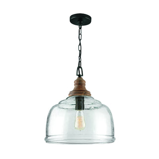 Buy grey-wash-and-grey-iron-with-clear-organic-rippled-glass-glass Julian Pendant by Capital Lighting