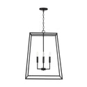 Four Light Pendant from the Clint Collection in Black Iron Finish by Capital Lighting (Clearance Display, Final Sale)