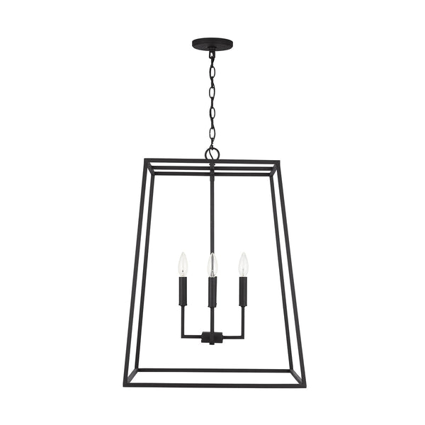 Four Light Pendant from the Clint Collection in Black Iron Finish by Capital Lighting (Clearance Display, Final Sale)