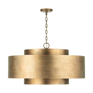 Buy mystic-lustre-and-gold-shade Jude Pendant by Capital Lighting