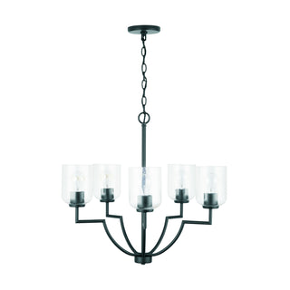 Buy matte-black Carter Chandelier by Capital Lighting