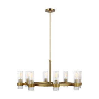 Buy burnished-brass Geneva Outdoor (Damp) Chandelier by Visual Comfort Studio