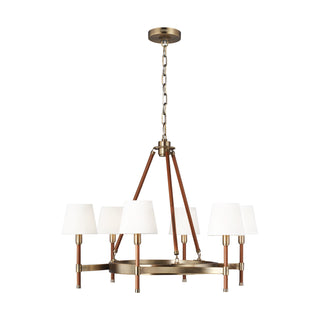 Buy time-worn-brass Katie Outdoor (Damp) Chandelier by Visual Comfort Studio