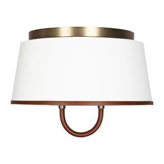Buy time-worn-brass Katie Outdoor (Damp) Flush Mount Ceiling Light by Visual Comfort Studio