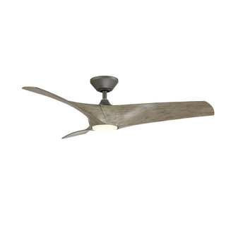 Buy graphite-weathered-wood-finish-with-weathered-wood-blades Zephyr Outdoor (Wet) Ceiling Fan with Light by Modern Forms Fans