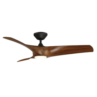 Buy matte-black-distressed-koa-finish-with-distressed-koa-blades 5-Blades Zephyr Outdoor (Wet) Ceiling Fan with Light by Modern Forms Fans