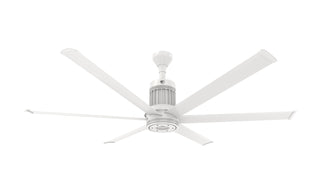 Buy matte-white-finish-with-matte-white-blades 6-Blades i6 Outdoor (Wet) Ceiling Fan with Light by Big Ass Fans