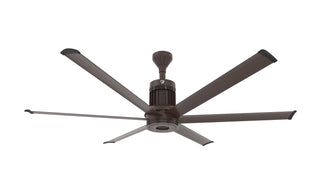 Buy oil-rubbed-bronze-finish-with-oil-rubbed-bronze-blades 6-Blades i6 Outdoor (Wet) Ceiling Fan with Light by Big Ass Fans