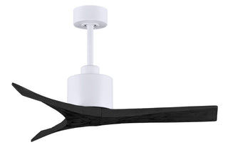 Buy matte-white-finish-with-matte-black-blades Mollywood Ceiling Fan by Matthews Fan Company