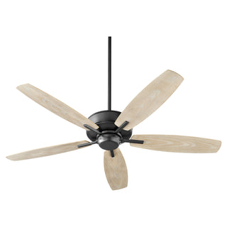 Buy textured-black-finish-with-weathered-oak-blades Breeze Patio Outdoor (Wet) Ceiling Fan by Quorum