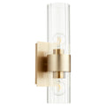 Clear Fluted Wall Mounts Outdoor (Damp) Sconce by Quorum