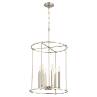Buy satin-nickel Olympus Outdoor (Damp) Pendant by Quorum
