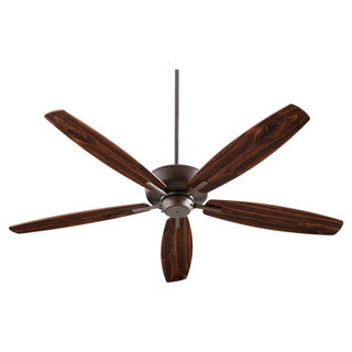 Buy oiled-bronze-finish-with-walnut-and-reversible-dark-oak-blades 5-Blades Breeze &quot; Quorum by Quorum