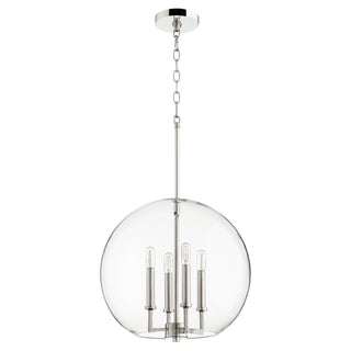 Buy polished-nickel Globe Pendants Outdoor (Damp) Pendant by Quorum