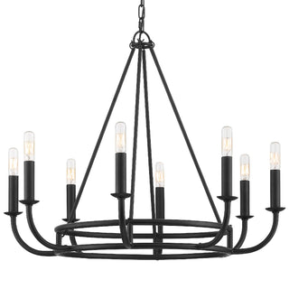 Buy matte-black Bailey Chandelier by Crystorama