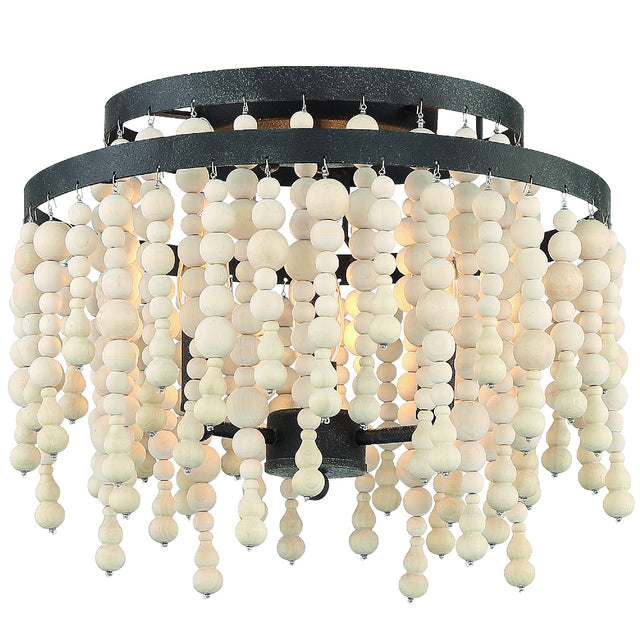 Poppy Outdoor (Damp) Semi-Flush Mount Ceiling Light by Crystorama
