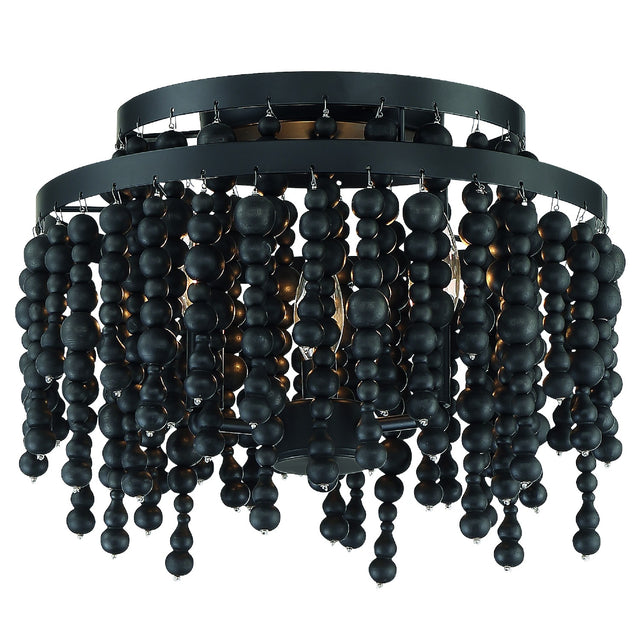 Poppy Outdoor (Damp) Semi-Flush Mount Ceiling Light by Crystorama