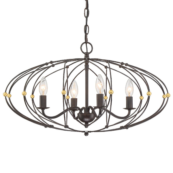 Zucca Chandelier by Crystorama