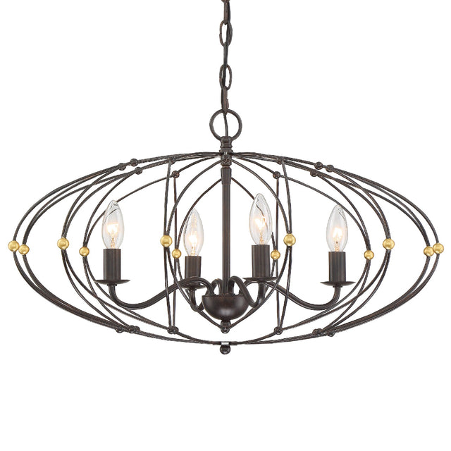 Zucca Chandelier by Crystorama