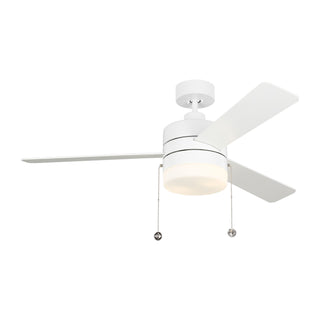 Buy matte-white-finish-with-matte-white-blades 3-Blades Syrus Generation Lighting by Generation Lighting