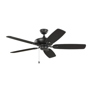 Buy midnight-black-finish-with-midnight-black-blades Colony Outdoor (Damp) Ceiling Fan (Light Kit Available) by Generation Lighting