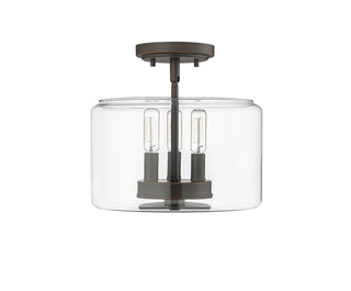 Buy rubbed-bronze Asheville Flush Mount Ceiling Light by Millennium