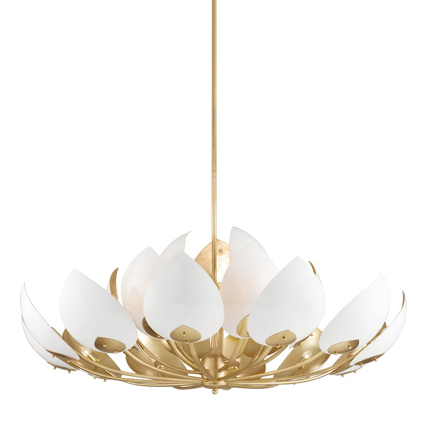 Lotus Outdoor (Damp) Chandelier by Hudson Valley
