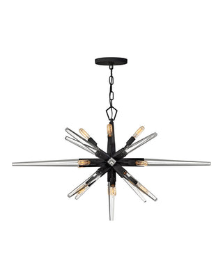 Buy black-and-clear-shade Ariel Chandelier by Fredrick Ramond