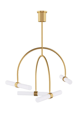 Buy natural-brass Calumn Outdoor (Damp) Chandelier by Visual Comfort Modern