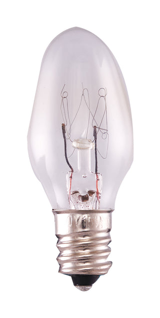 Torpedo 15 Watt E12 C7 120V Incandescent 2700k Light Bulb by Satco