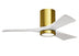Brushed Brass Finish with Matte White Blades
