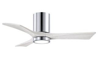Buy polished-chrome-finish-with-matte-white-blades Irene-HLK Hugger Ceiling Fan by Matthews Fan Company