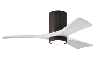 Buy textured-bronze-finish-with-matte-white-blades Irene-HLK Hugger Ceiling Fan by Matthews Fan Company