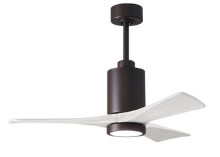 Buy textured-bronze-finish-with-matte-white-blades Patricia Ceiling Fan by Matthews Fan Company