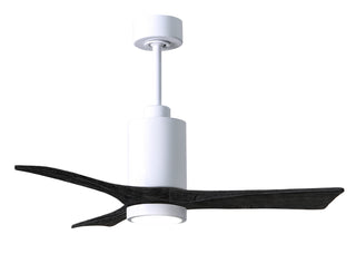 Buy gloss-white-finish-with-matte-black-blades Patricia Ceiling Fan by Matthews Fan Company
