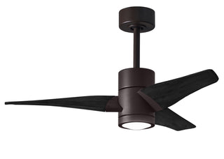 Buy textured-bronze-finish-with-matte-black-blades 3-Blades Super Janet Matthews Fan Company by Matthews Fan Company