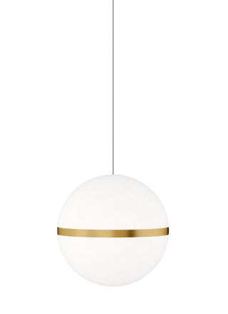 Buy natural-brass-with-acrylic-shade-glass-and-white-shade Hanea Pendant by Visual Comfort Modern