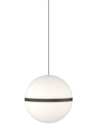 Buy nightshade-black-with-acrylic-shade-glass-and-white-shade Hanea Pendant by Visual Comfort Modern