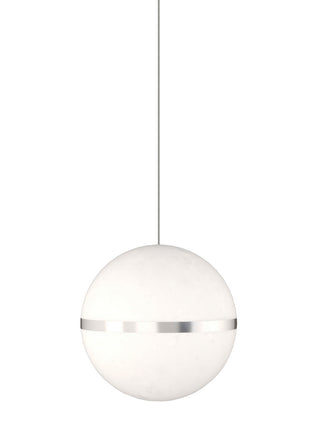 Buy satin-nickel-with-acrylic-shade-glass Hanea Pendant by Visual Comfort Modern