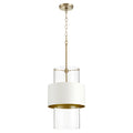 Glass Cylinder Drum Pendants Outdoor (Damp) Pendant by Quorum