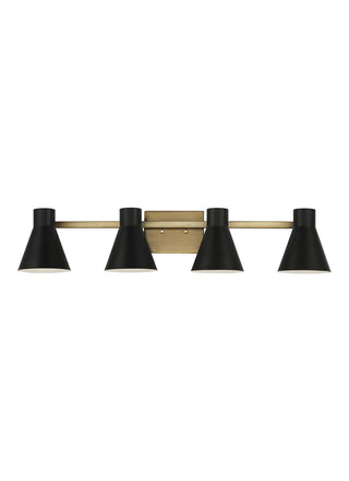 Buy satin-brass-with-black-glass Towner Vanity by Generation Lighting