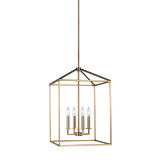Buy satin-brass Perryton Outdoor (Damp) Pendant by Generation Lighting