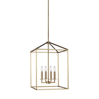 Buy satin-brass Perryton Outdoor (Damp) Foyer Light by Generation Lighting