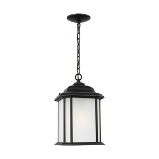 Buy black-with-satin-etched-glass Kent Outdoor (Damp) Hanging Lanterns by Generation Lighting