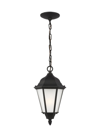 Buy black-with-satin-etched-glass Bakersville Outdoor (Damp) Hanging Lanterns by Generation Lighting